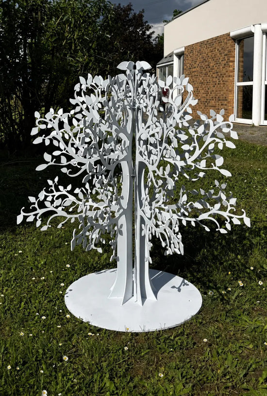 Arbre décoratif en aluminium – Jardin intemporel et durable