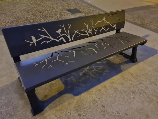 Banc extérieur - Jardin / Mobilier urbain / Espace public - Métal Design - Aluminium