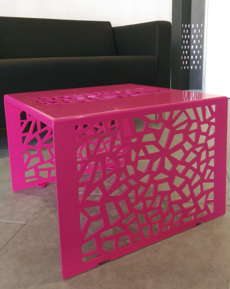 Table basse - Lyna- Petit Modèle couleur rose magenta