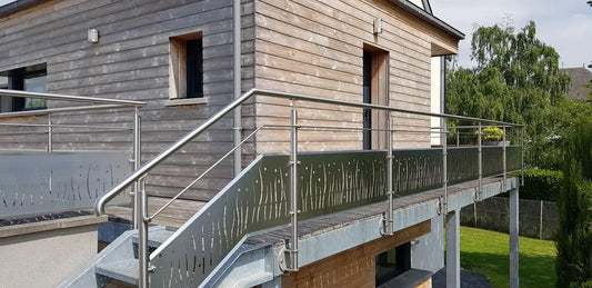 Garde-corps inox sur mesure – Élégance et sécurité pour votre maison