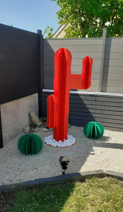 Jardin intemporel - CACTUS METAL BOULE DESIGN
