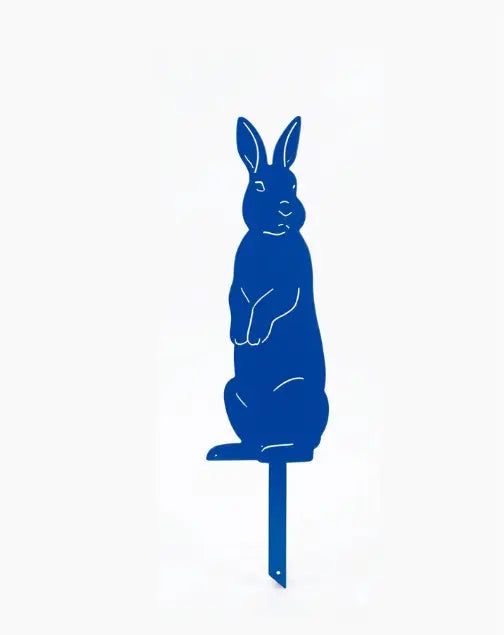 Lapin debout métal jardin – Décoration extérieure aluminium thermolaqué
