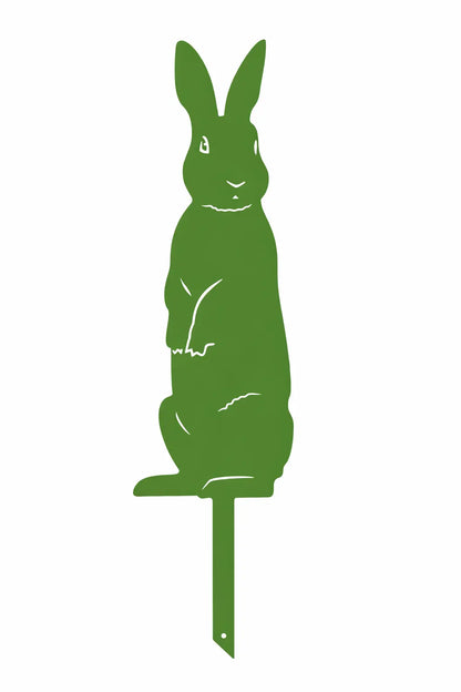 Lapin debout métal jardin – Décoration extérieure aluminium thermolaqué