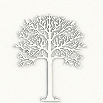 Mini Arbre de vie hauteur  21 cm à fixer ou à poser réalisé en aluminium découpé au laser pour un design raffiné et élégant. Idéal en intérieur comme en extérieur