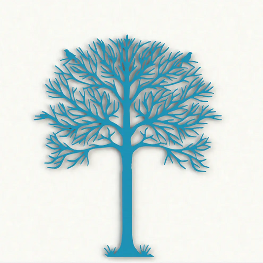 Mini Arbre de vie hauteur  21 cm à fixer ou à poser réalisé en aluminium découpé au laser pour un design raffiné et élégant. Idéal en intérieur comme en extérieur