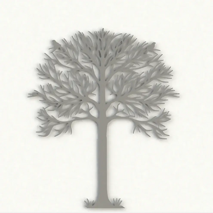 Mini Arbre de vie hauteur  21 cm à fixer ou à poser réalisé en aluminium découpé au laser pour un design raffiné et élégant. Idéal en intérieur comme en extérieur