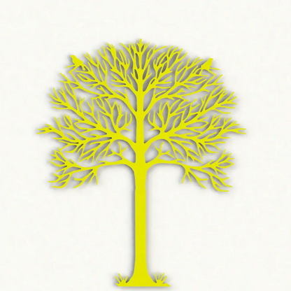 Mini Arbre de vie hauteur  21 cm à fixer ou à poser réalisé en aluminium découpé au laser pour un design raffiné et élégant. Idéal en intérieur comme en extérieur