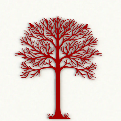 Mini Arbre de vie hauteur  21 cm à fixer ou à poser réalisé en aluminium découpé au laser pour un design raffiné et élégant. Idéal en intérieur comme en extérieur