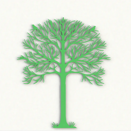 Mini Arbre de vie hauteur  21 cm à fixer ou à poser réalisé en aluminium découpé au laser pour un design raffiné et élégant. Idéal en intérieur comme en extérieur
