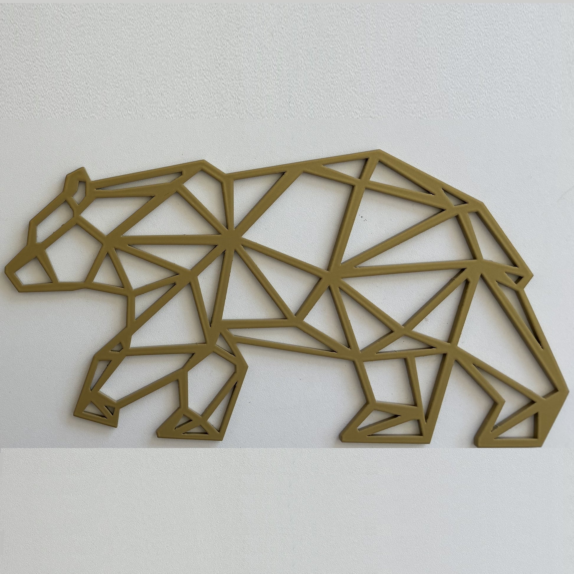 Ours polaire en aluminium couleur au choix pour une parfaite décoration murale à fixer ou à poser 