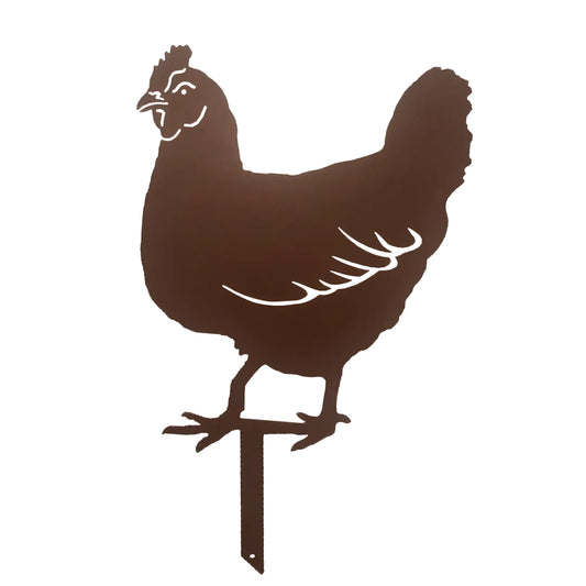 Poule décorative - Aluminium - Peinture époxy thermolaquée
