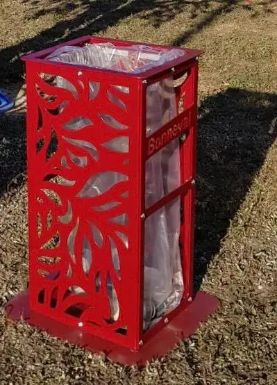 Poubelle exterieure / mobilier urbain / jardin public