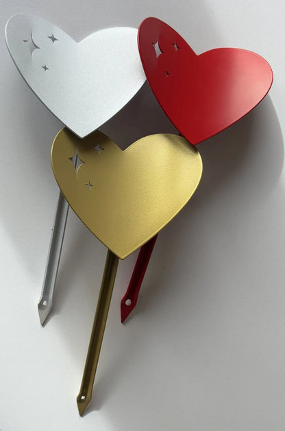 Bouquet de Cœurs à planter en aluminium symbole d’amour durable