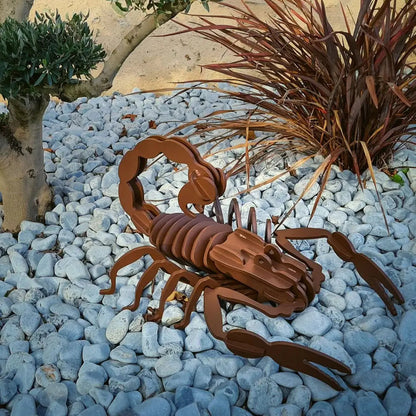 Scorpion géant - Métal design - Acier inoxydable - Peinture époxy thermolaquée