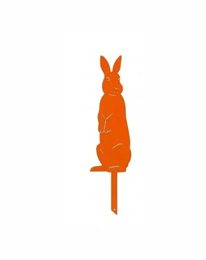 Lapin debout métal jardin – Décoration extérieure aluminium thermolaqué