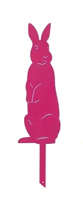 Lapin debout métal jardin – Décoration extérieure aluminium thermolaqué